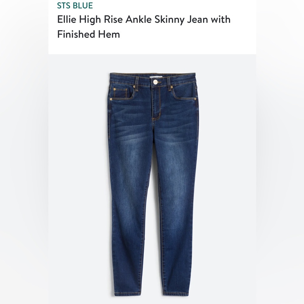 STS BLUE Ellie High Rise Ankle Skinny Jean with Finished Hem